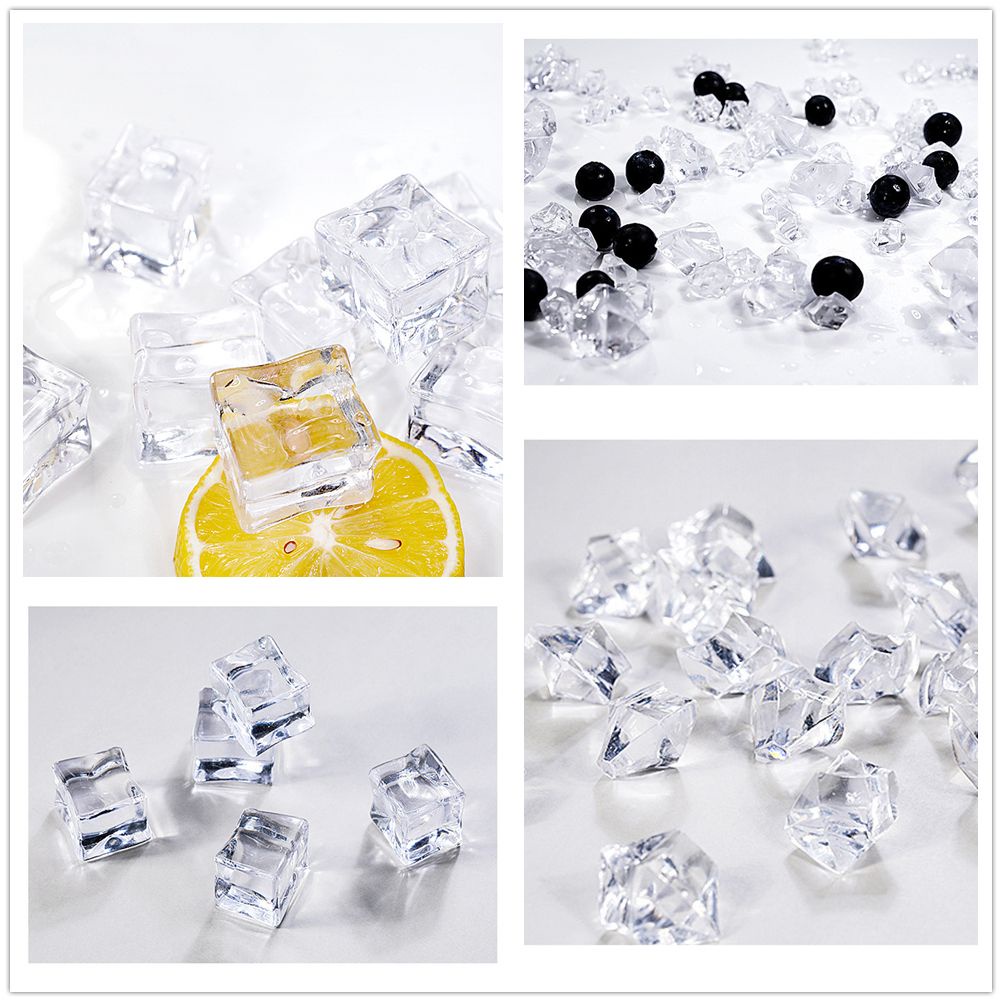 Khối đá nhân tạo bằng nhựa trong suốt dùng trang trí tiệc cưới