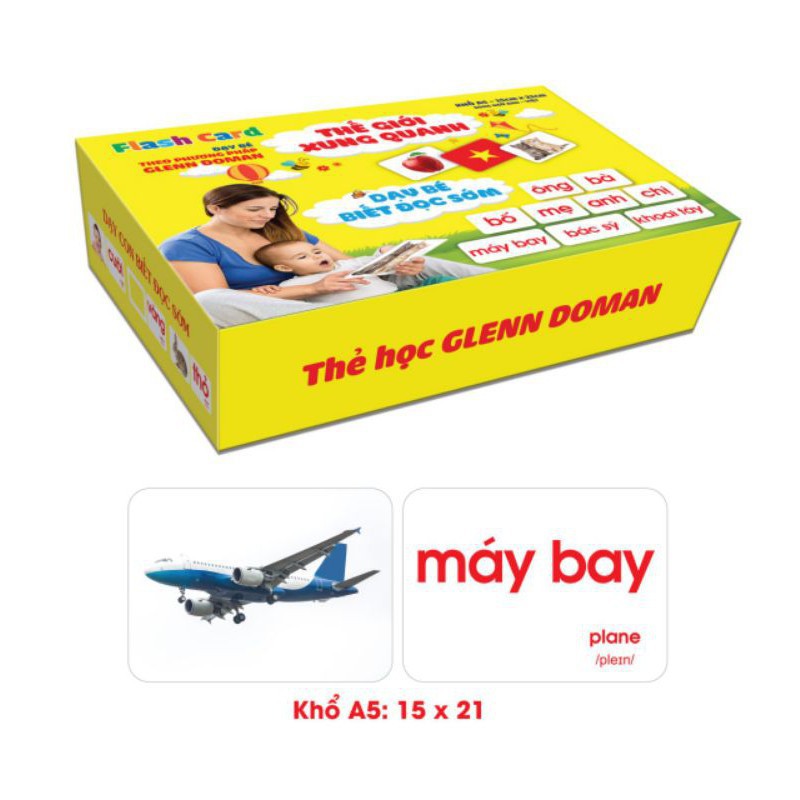  Thẻ học thông minh cho bé size lớn nhất A5 15x21cm hàng chính hãng SSKID