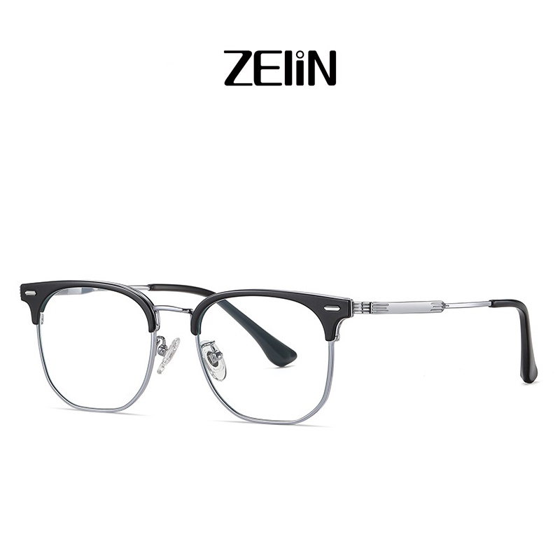 Kính mắt ZELIN ST6205 gọng dáng vuông titan siêu nhẹ chống ánh sáng xanh thời trang