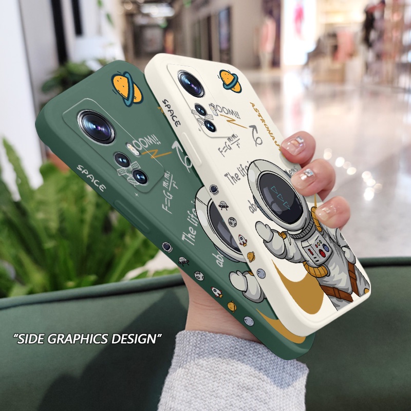 Ốp Điện Thoại Họa Tiết Phi Hành Gia Thông Minh Sáng Tạo Cho Xiaomi Mi 12 12S 12X 11 Pro Lite Ultra 11Lite