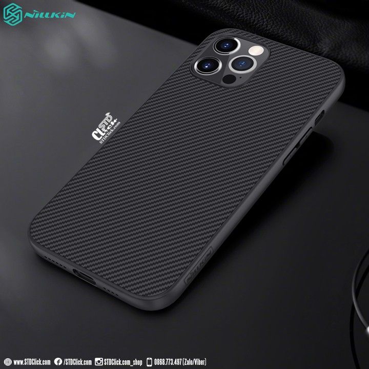 ỐP LƯNG IPHONE 12 PRO MAX NILLKIN SYNTHETIC FIBER CHÍNH HÃNG