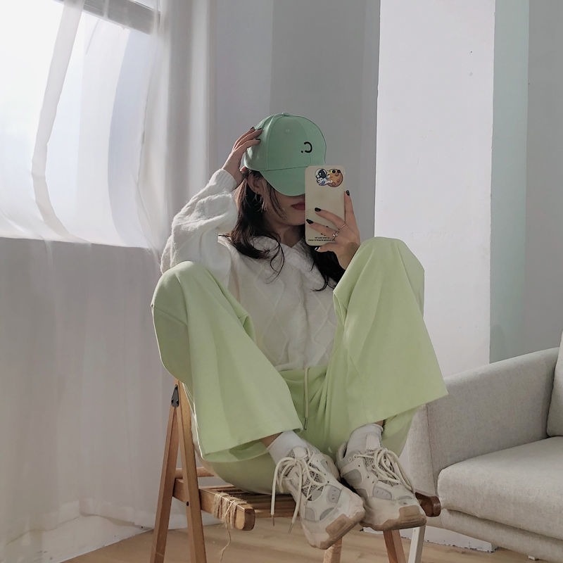 Quần Dài Lưng Cao Ống Rộng Thời Trang Cho Nữ