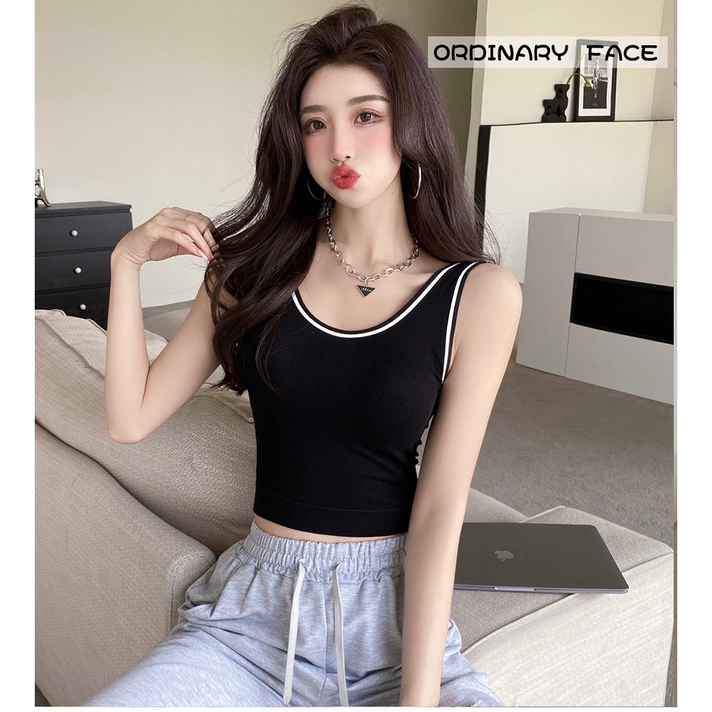 Áo Ngực Hai Dây Có Mút Đệm Ngực Cố Định Bằng latex Không Mòn Dễ Phối Đồ Cho Bạn Gái
