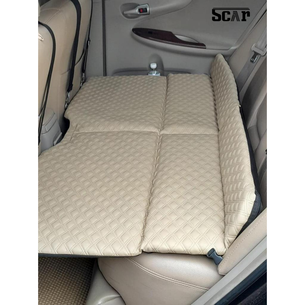 Đệm ghế sau ô tô, Đệm giường ngủ ô tô gỗ tự nhiên ép plywood - Chỉ may 3 đường chắc chắn - Bảo hành 2 năm