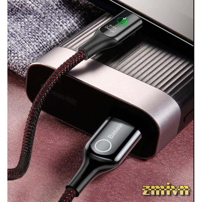 Cáp sạc nhanh 3A QC 3.0 thông minh Type C Tự Ngắt Baseus cho Android / Samsung / Huawei / OPPO / Xiaomi