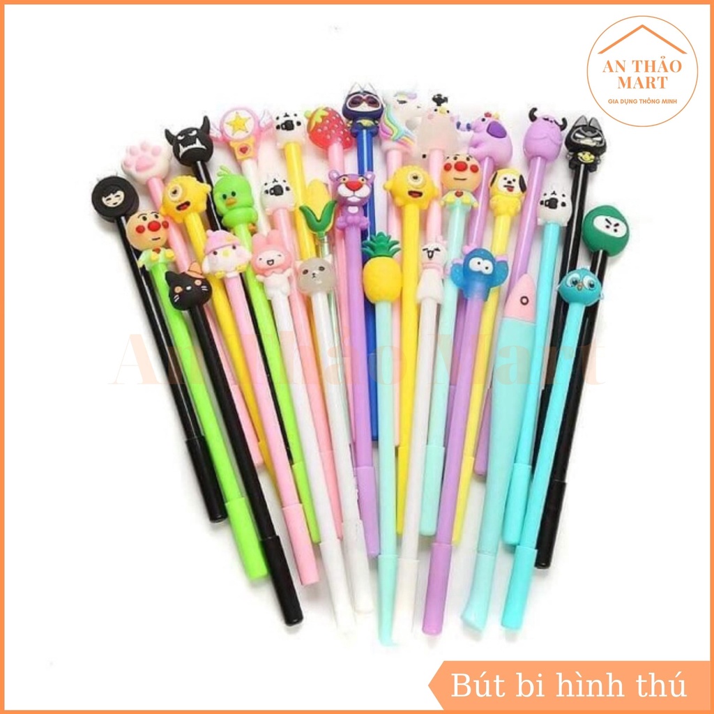 Bút Bi Mực Đen Ngộ Nghĩnh, Bút Bi Hình Thú Dễ Thương Mực Đậm Rõ Nét