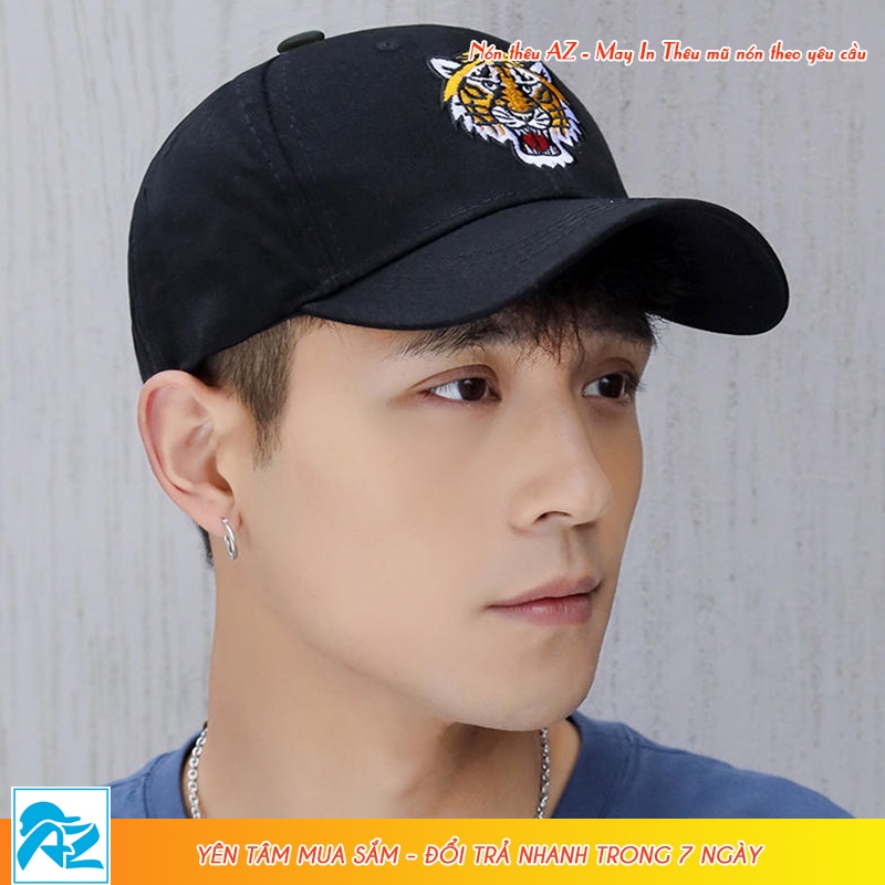 [Mã FAMARAL1 giảm 10K đơn 50K] Nón kết nam thời trang thêu hình hổ tiger 2022 - Vải kaki cotton MT585