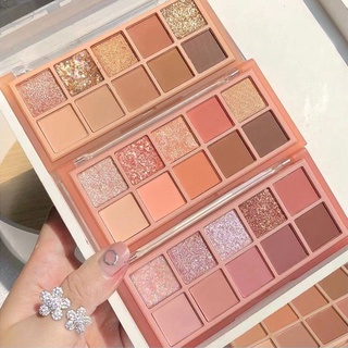 Bảng mắt nhũ lì 10 ô Sweet Mint, Bảng phấn mắt nội địa trung đủ màu