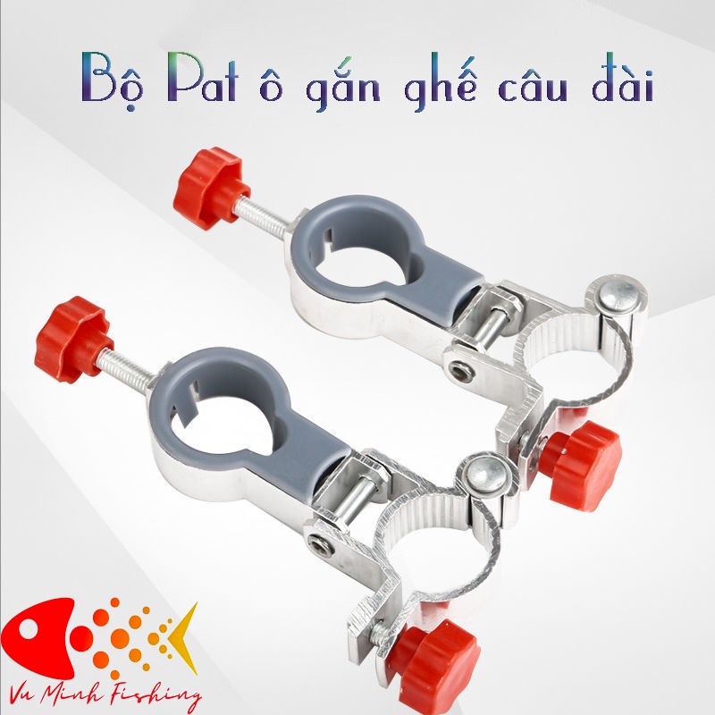 Bộ Pat Gắn Ghế Câu Cá Địa Hình Chất Liệu Inox