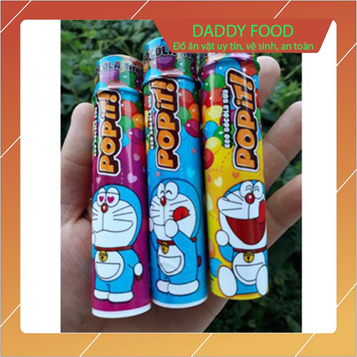 Combo 1 vỉ 12 ống kẹo socola sữa pop it doremon siêu ngon siêu đáng yêu vừa ăn vừa chơi