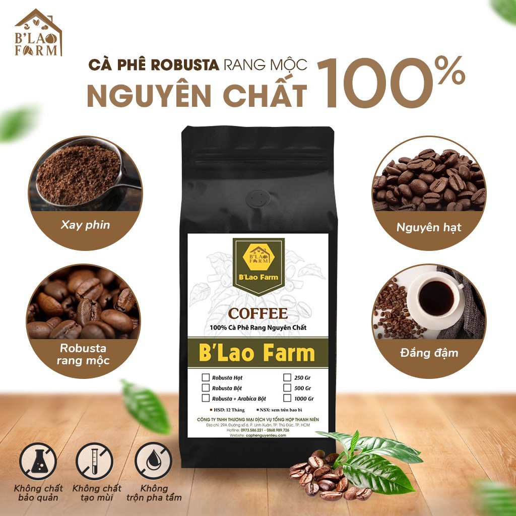 [ Cà Phê Robusta Pha Phin Rang Mộc Nguyên Chất ] 💥𝐋𝐎𝐀̣𝐈 Đ𝐀̣̆𝐂 𝐁𝐈𝐄̣̂𝐓💥 Đắng Đậm - Ngọt Hậu - Thơm Nồng