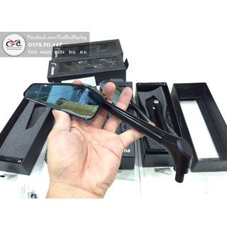 Kính hậu Rizoma 744 - gương kiếng hậu RZM 744 - Cực đẹp màu Đen sang trọng