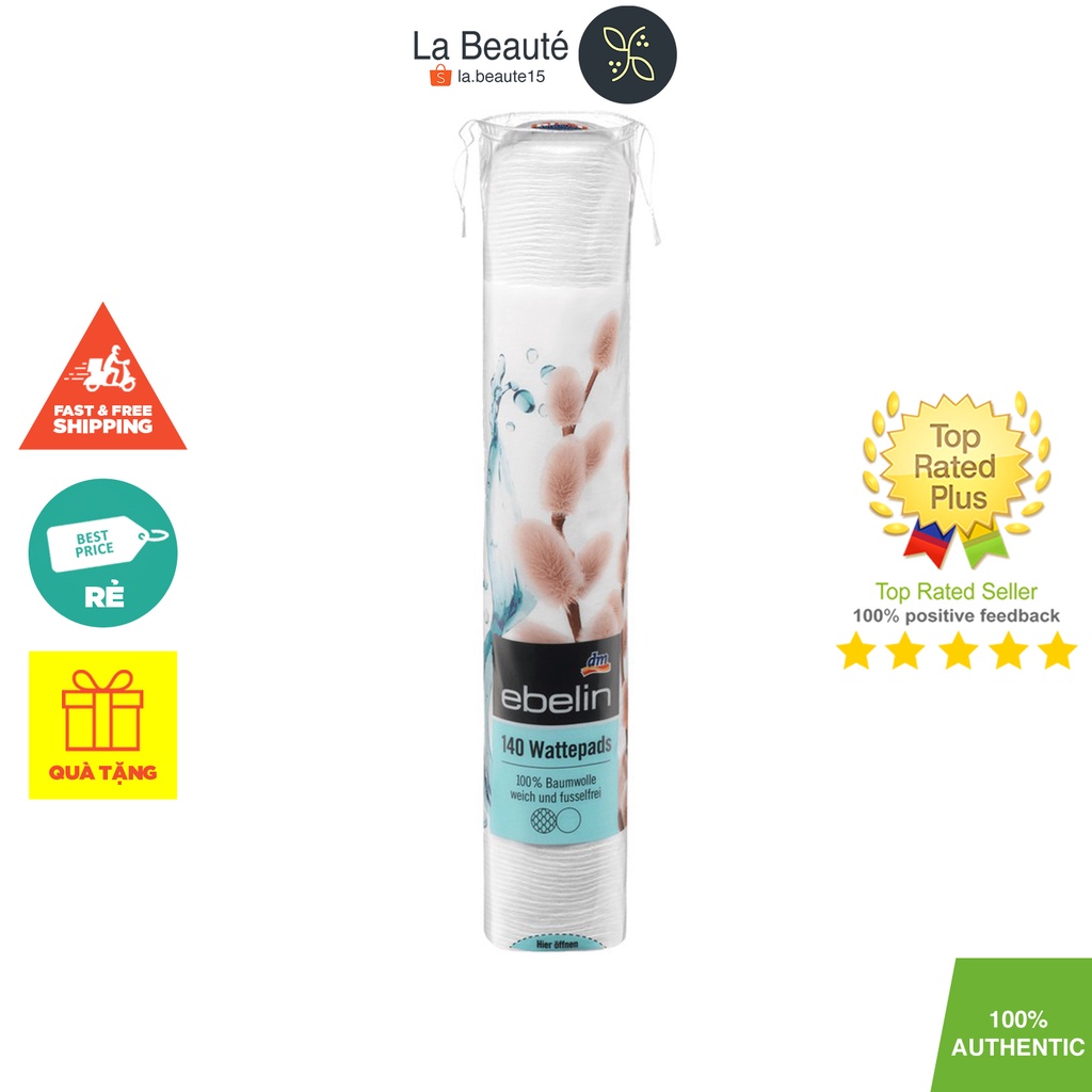 Bông Tẩy Trang Ebelin, Cien, Tetra Medical, Cotopads Velpeau - Hàng Đức Or Pháp, Từ 140 Miếng Đến 500 Miếng