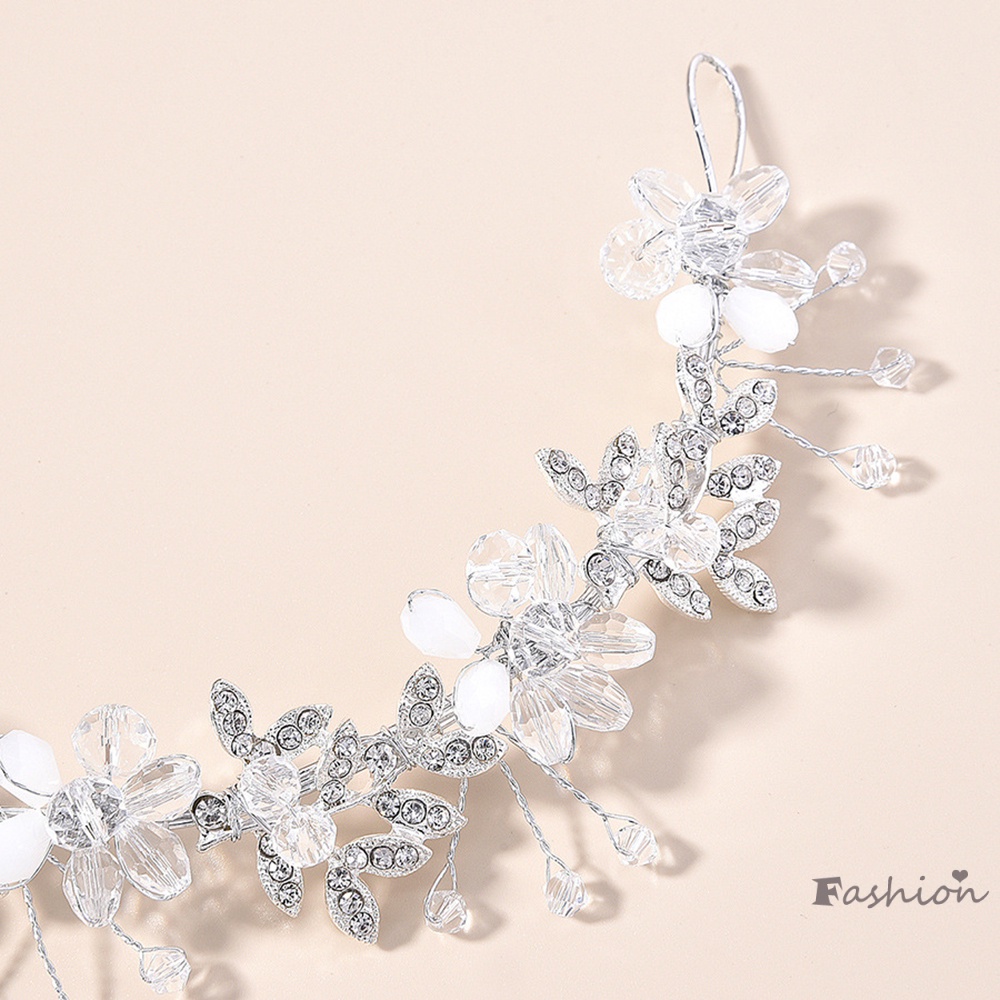 Băng Đô Cài Tóc Đính Đá Sáng Lấp Lánh Thời Trang Cho Cô Dâu