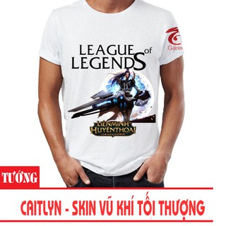 Áo thun Liên Minh Huyền Thoại giá rẻ Caitlyn Vũ Khí Tối Thượng