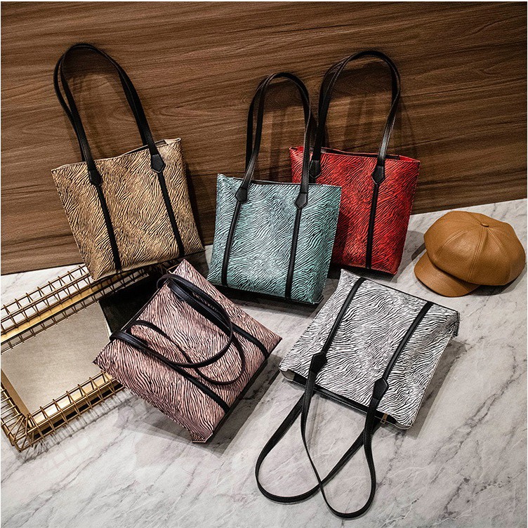 Túi kẹp nách, túi đeo vai họa tiết ngựa vằn phong cách Retro KN07 | BigBuy360 - bigbuy360.vn