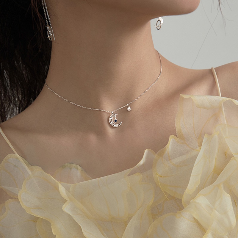 Thời trang mới vòng cổ cho nữ mặt trăng sao vòng cổ