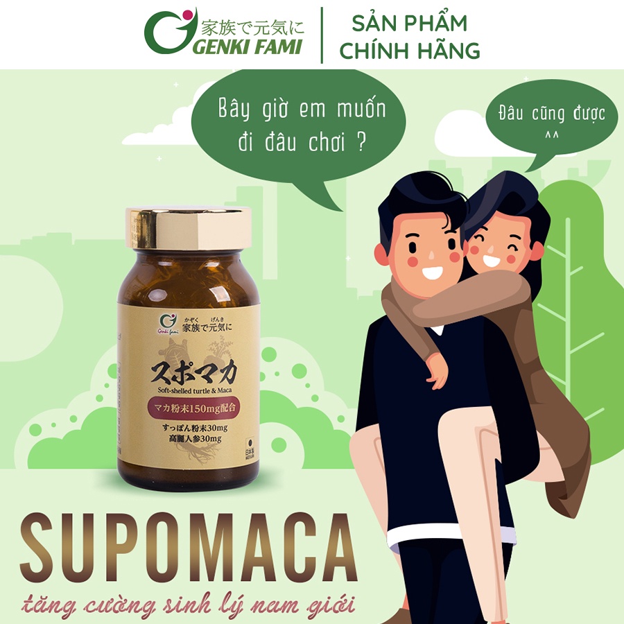 Supomaca tăng cường sinh lý sức khỏe Nam giới Genki Fami Nhật Bản [Chính hãng]