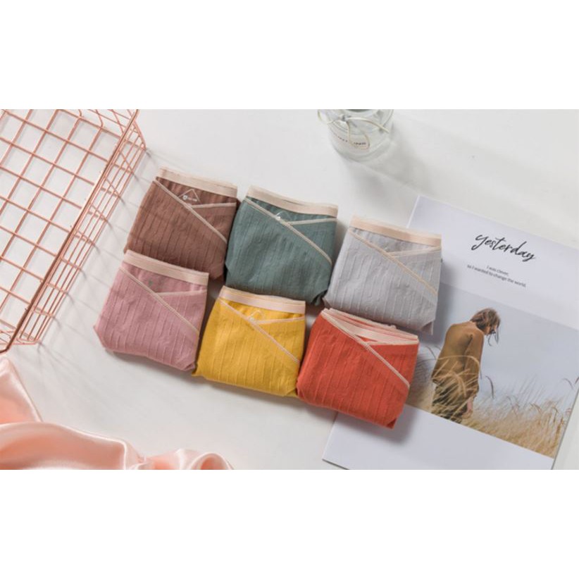 Quần Lót Cotton Kháng Khuẩn Giấu Viền Cạp Chéo P157
