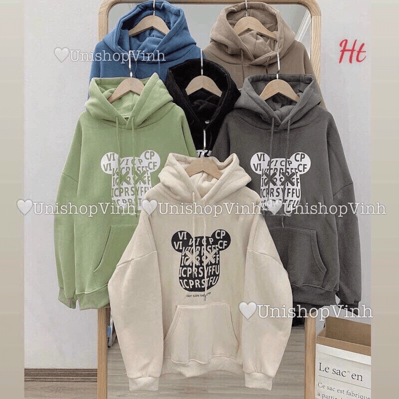 Áo hoodies nỉ ngoại form to hình form rộng hàn quốc siêu hottrend KME FASHION
