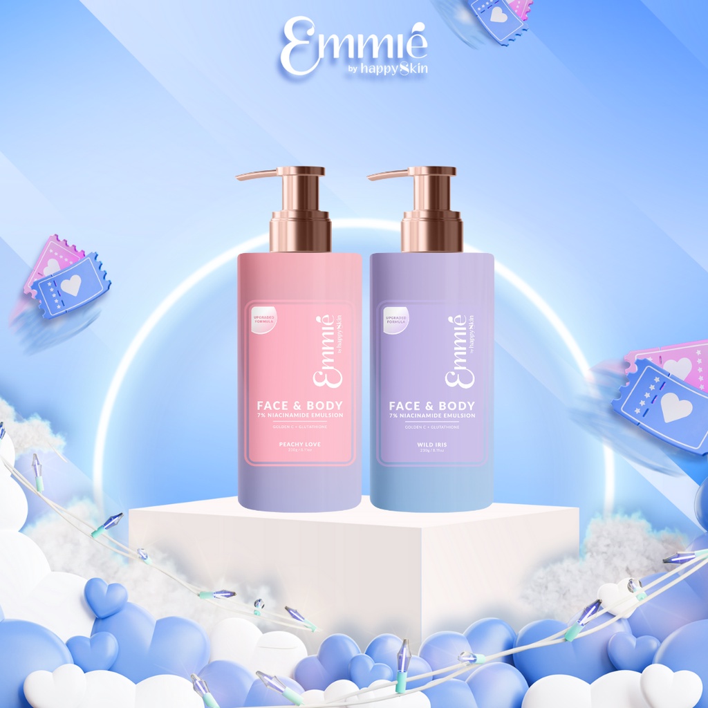 Kem Dưỡng Trắng Da Face & Body 10% Niacinamide Emmié by Happy Skin 230g
