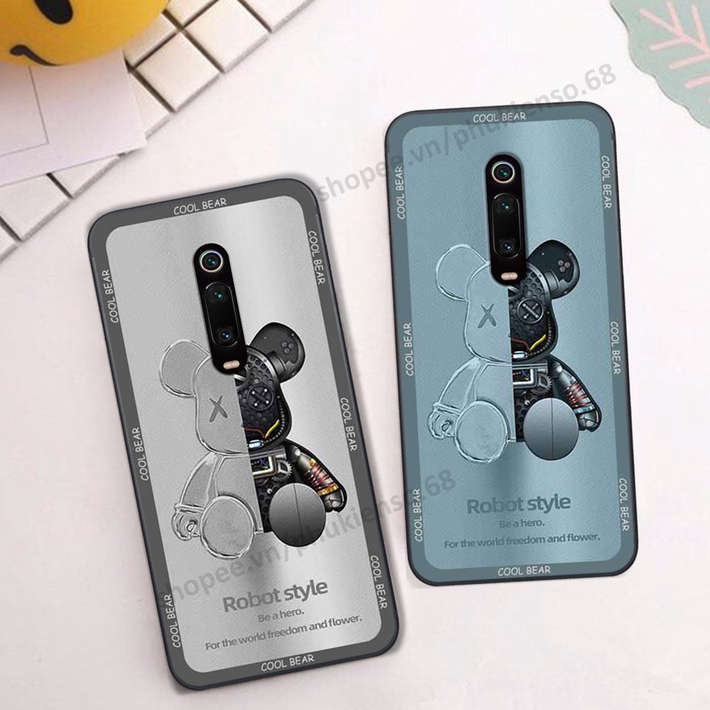 Ốp lưng điện thoại Xiaomi Redmi K20 in hình gấu bear, kaws, doremon thời trang, ốp lưng cao cấp chất lượng