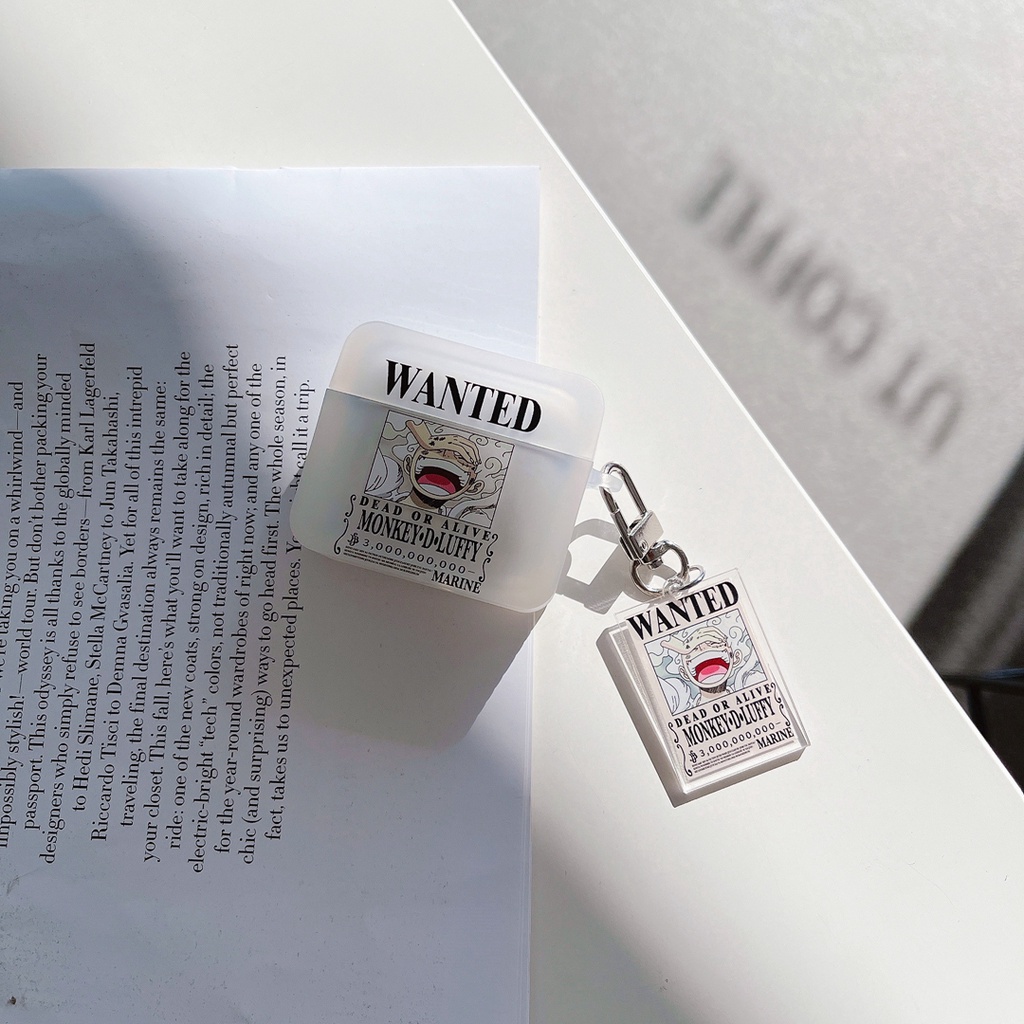 Vỏ Bảo Vệ Hộp Sạc Tai Nghe bluetooth Không Dây airpods 1 2 3 pro gen 2 Họa Tiết Hoạt Hình one piece luffy