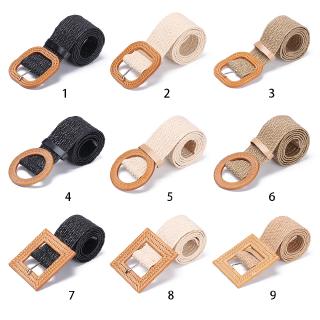 WU&HU    Thắt lưng vải sợi rơm thời trang cho nữ