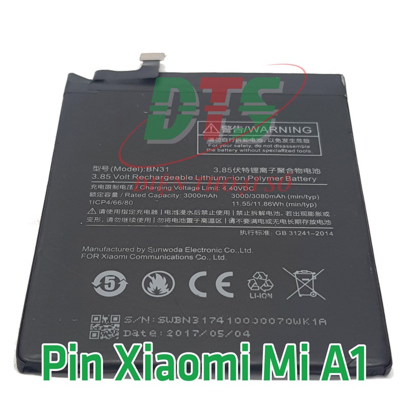 Pin Xiaomi Mi A1