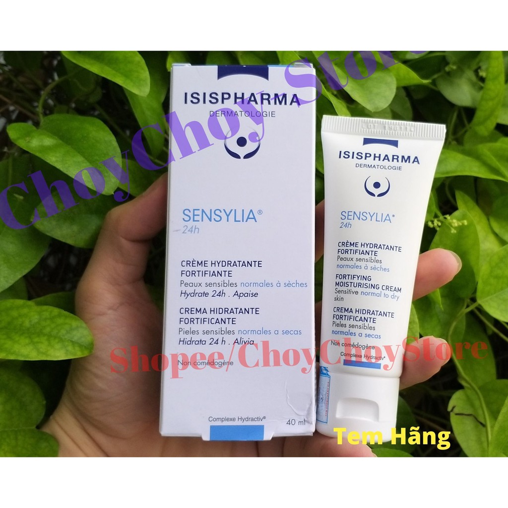 [TEM CTY] ISIS Pharma Sensylia 24h & 24h Legere 40mL - Kem dưỡng ẩm và ngăn ngừa khô da