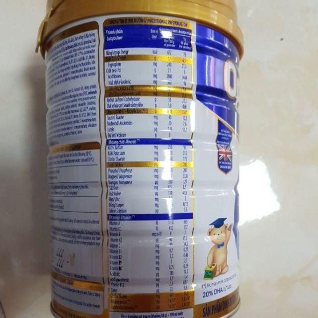 Sữa bộp Optimum gold HMO step 3 850g mẫu mới từ 1-2 tuổi