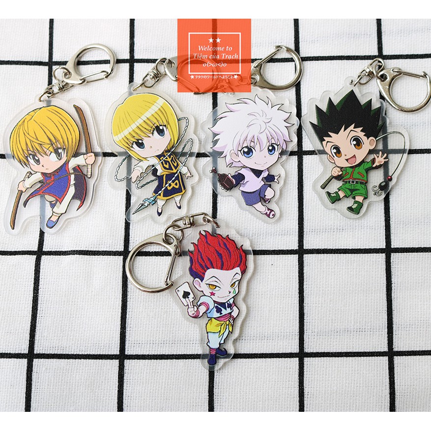 Hunter x Hunter móc khóa acrylic/mica chibi anime