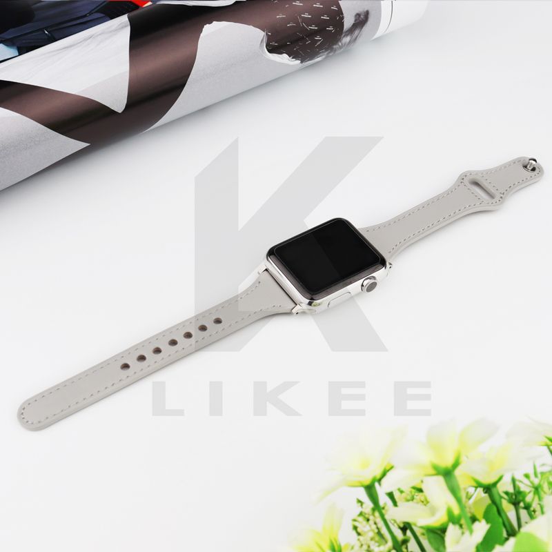 Dây đeo đồng hồ da mỏng Genius dành cho Apple Watch Strap Dây đeo iWatch Band 38mm 40mm 42mm 44mm Dòng dây đeo cổ tay có thể thay thế siêu mỏng SE / 6/5/4/3/2/1 dành cho Nữ Cô gái Nữ Nữ Nam Nam Unisex