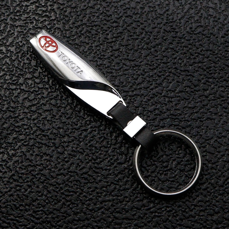 Móc Chìa Khóa Bằng Kim Loại Cao Cấp Cho Xe Hơi Toyota Corolla Yaris Aygo Prius RAV4 Camry Auris