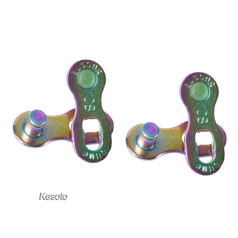 [KESOTO]2Pair 9/10/11/12Speed Bicycle Bike Master Chain Link Joint 9 Speed Colorful