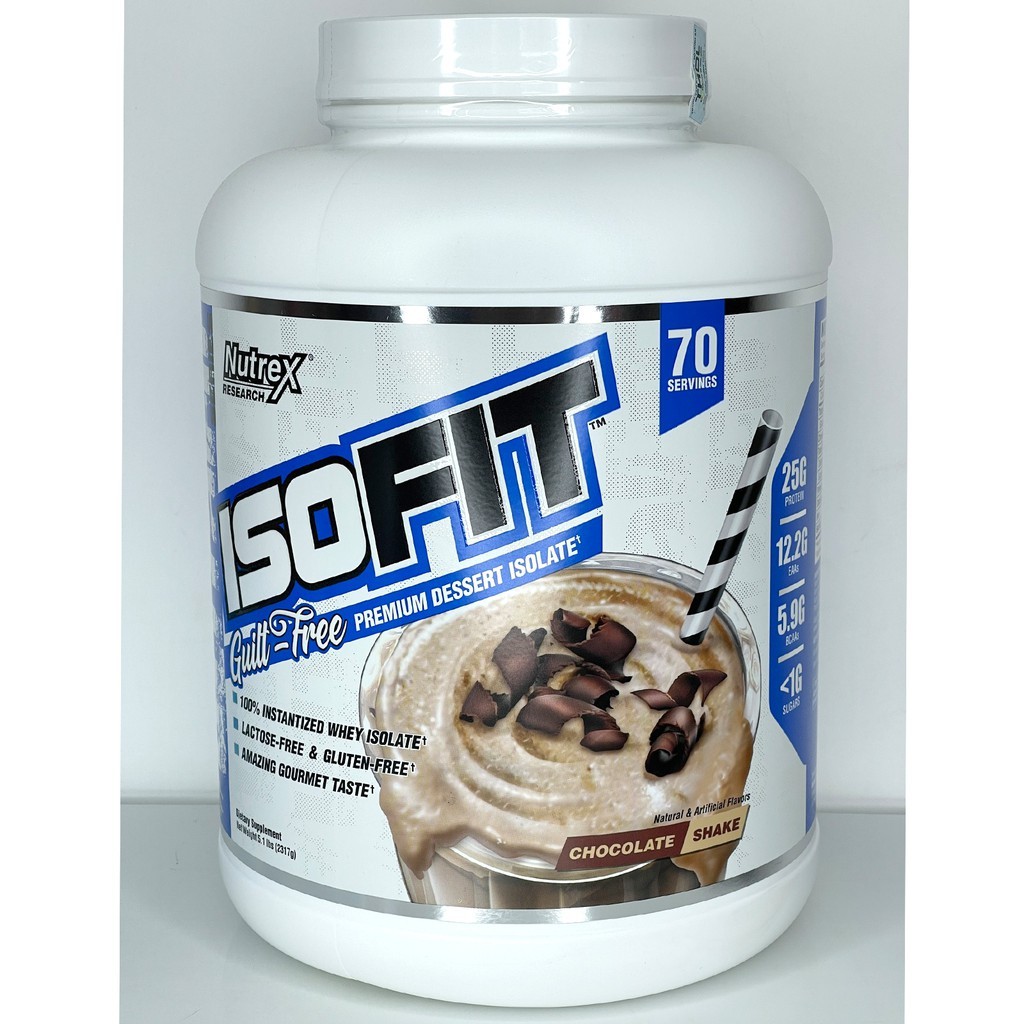 Nutrex Isofit Whey protein tăng cơ tinh khiết 100% isolate