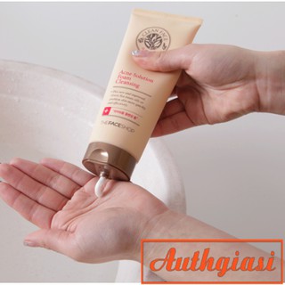 Sữa rửa mặt giảm mụn The Face Shop Clean Face Acne Solution Foam Cleansing 150 ml (Mẫu Mới 2018)