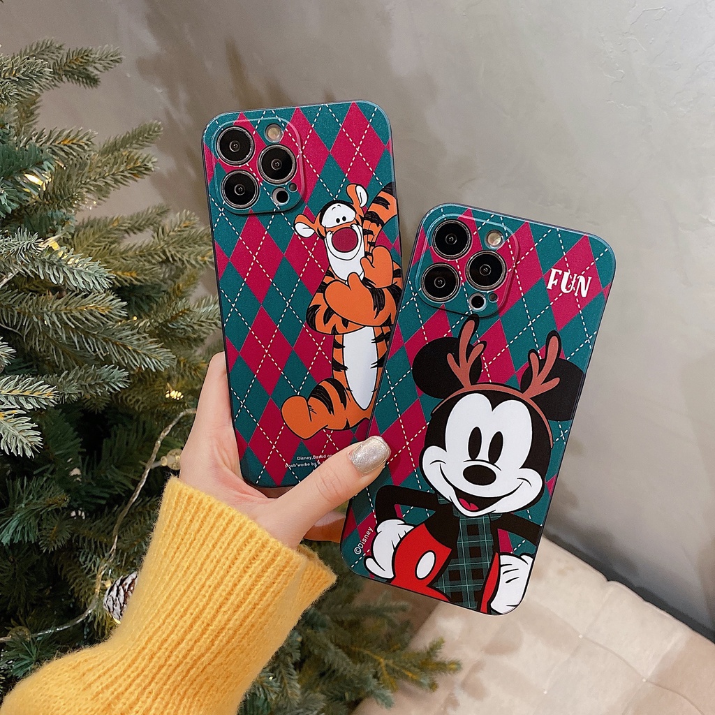 DISNEY Ốp Điện Thoại Tpu Dẻo Họa Tiết Mickey / Hổ Cho iPhone 11 12 13 pro max XS X XR XSMax 7 8 6 6s plus 5 4 SE 2020