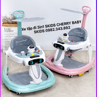 Xe tập đi 3in1 SKIDS CHERRY BABY cho bé mẫu 2020