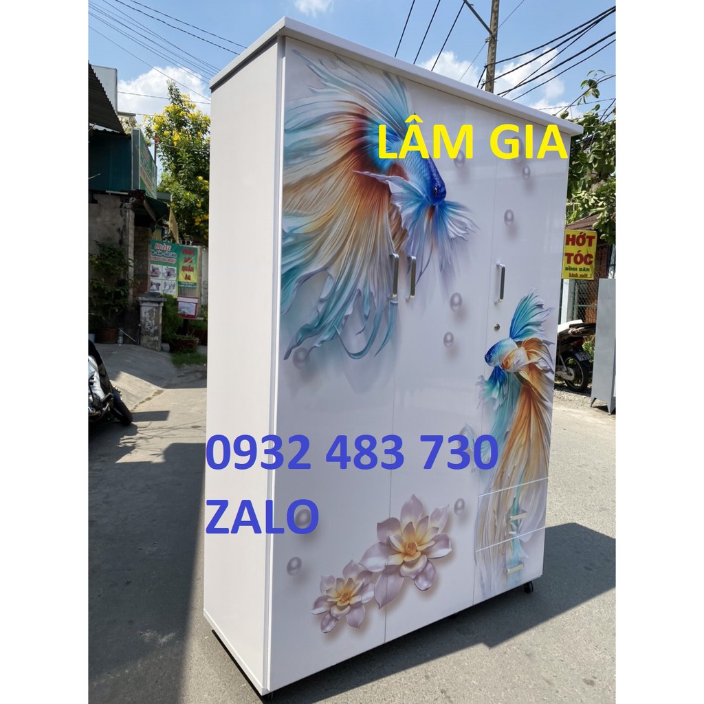 Tủ nhựa đài loan quần áo 3 cánh 1m8x1m2 ( XEM VIDEO) freeship HCM