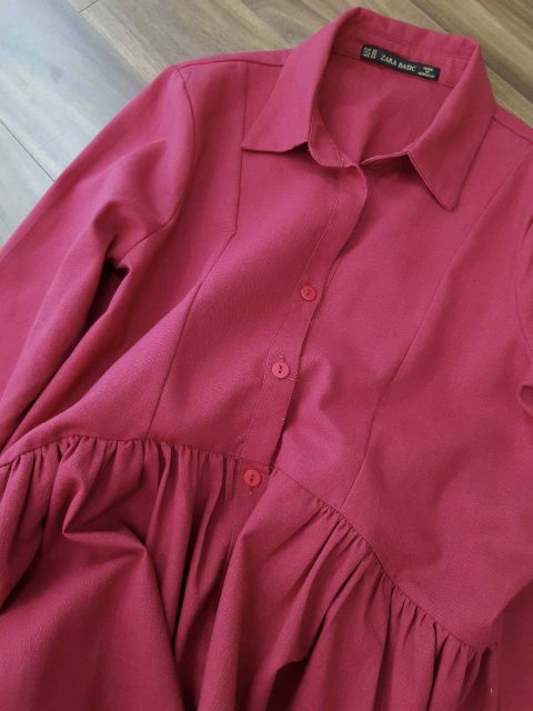 Đầm dài vải linen Za ra Long Linen Dress