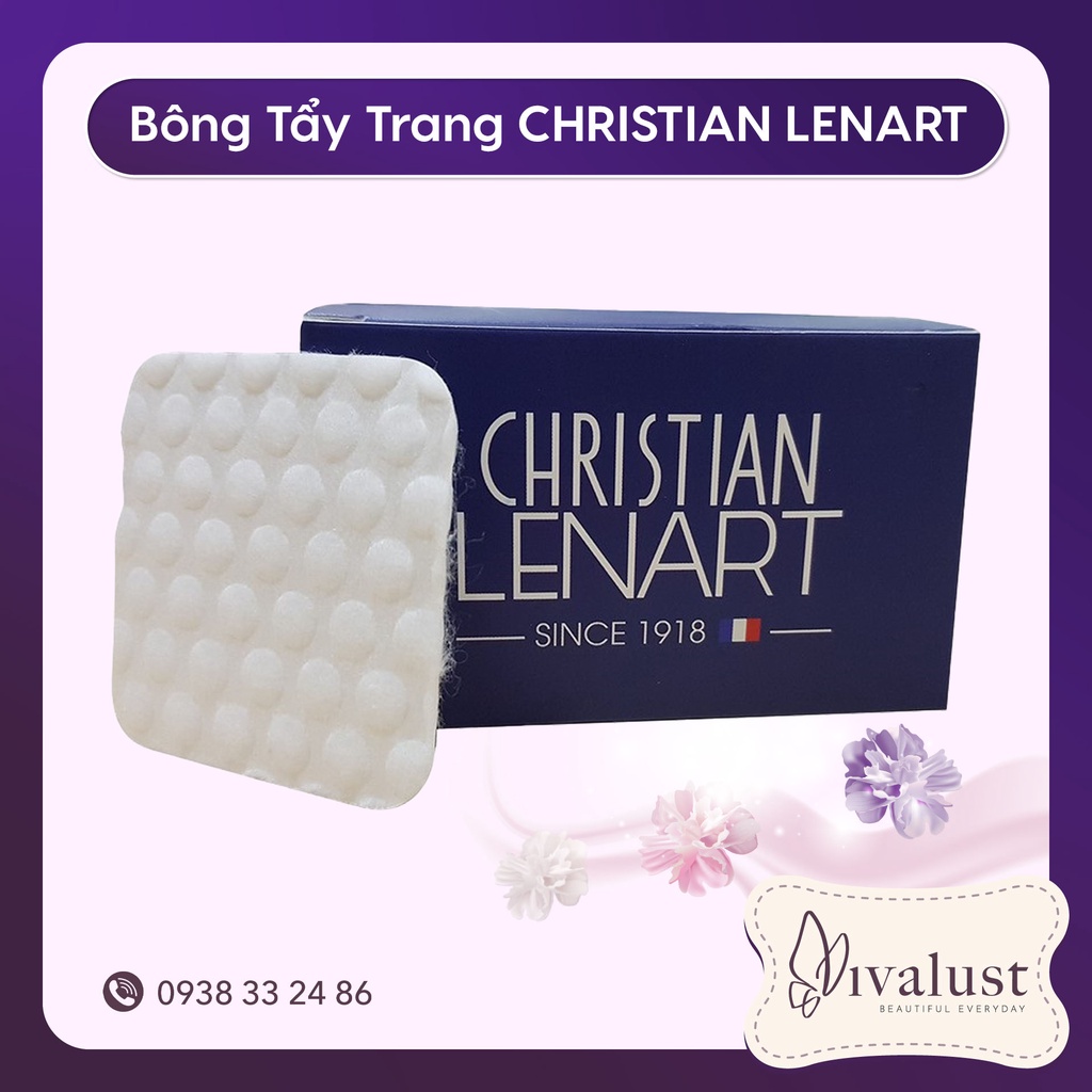 Bông Tẩy Trang CHRISTIAN LENART 50 Miếng Cao Cấp