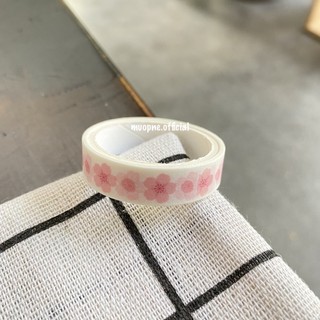 Cuộn giấy dán washi hình hoa trang trí sổ tay