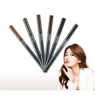 Chì kẻ chân mày 2 đầu The Face Shop Designing Eyebrow Pencil đủ 6 màu