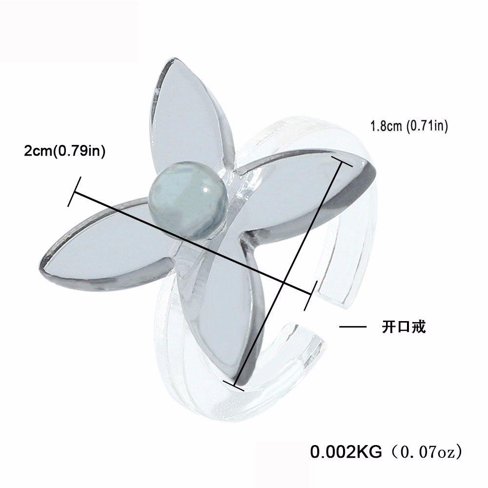 Nhẫn Đeo Khớp Ngón Tay Bằng Nhựa Acrylic Trong Suốt Thời Trang Dự Tiệc