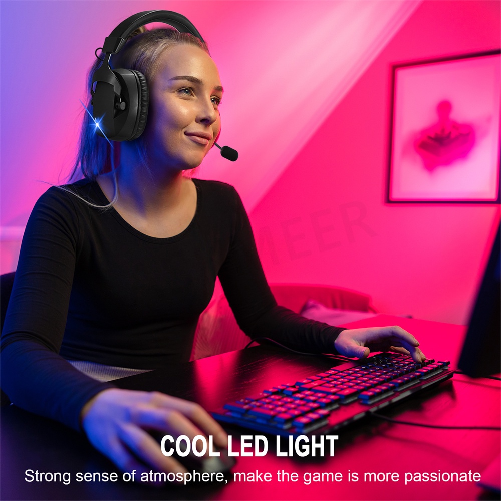 Tai Nghe Chơi Game Bluetooth Không Dây 2.4Ghz Có Mic Cho PS5 PS4 / Laptop / Điện Thoại Sử Dụng 48 Giờ