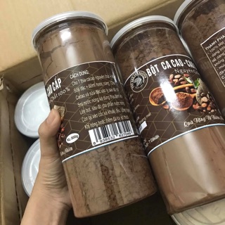 Hộp 500g bột ca cao nguyên chất chuẩn