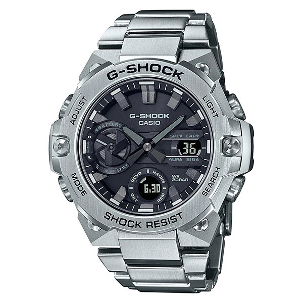 Đồng Hồ Casio Nam Dây Thép Không Ghỉ GSHOCK GST-B400D-1ADR Chính Hãng