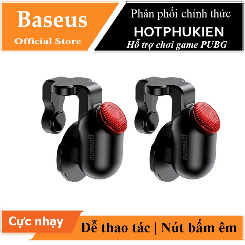 Bộ gamepad nút hỗ trợ chơi game PUBG Baseus Red-Hot cho điện thoại phản ứng cực nhạy (Màu ngẫu nhiên) - Hàng chính hãng