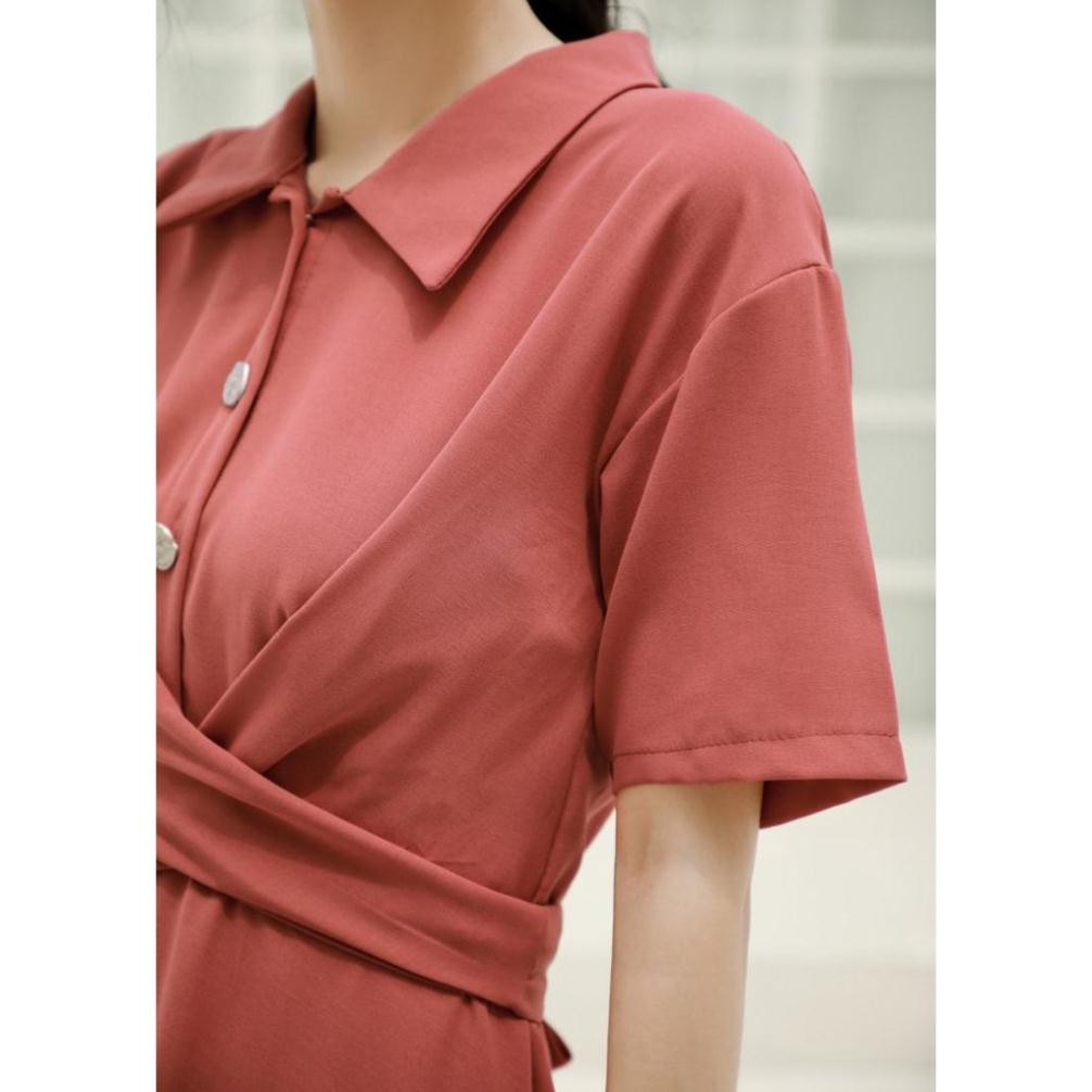 Đầm Hồng San Hô Jin Daban - phong cách Vintage - Hàng Cao Cấp (có sẵn kèm ảnh thật hình cuối) | BigBuy360 - bigbuy360.vn
